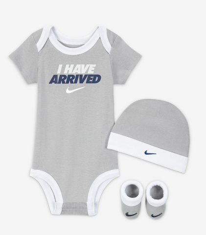 Nike006 香港現貨 Nike I have arrived 6-12M 3 pics gift set
