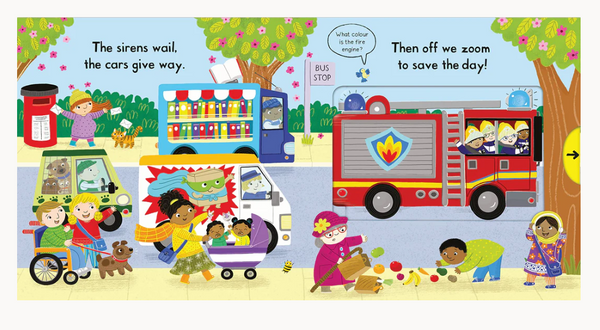 book024 Busy Fire Station - Board Book