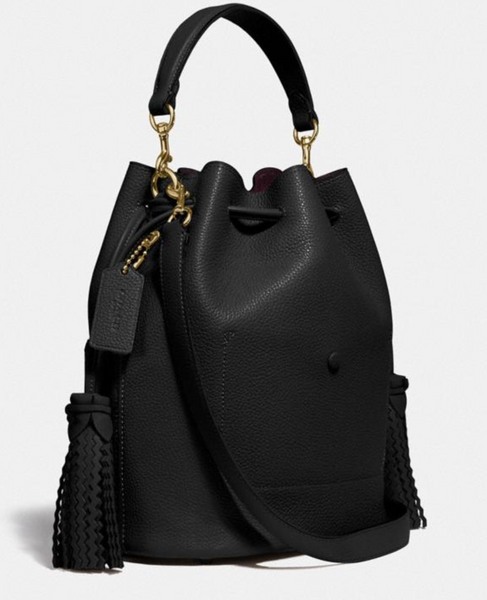 香港現貨 Coach Lora Bucket Bag With Whipstitch Detail