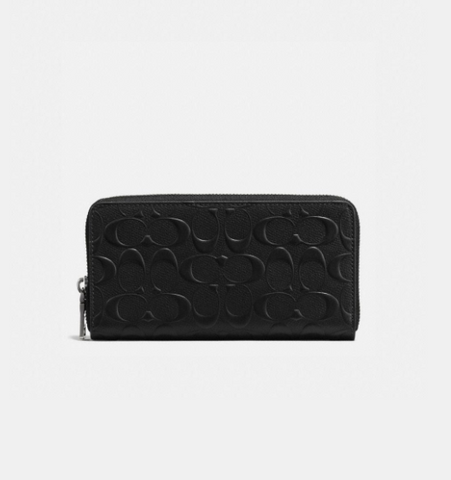 香港現貨 Coach Accordion Wallet In Signature Leather