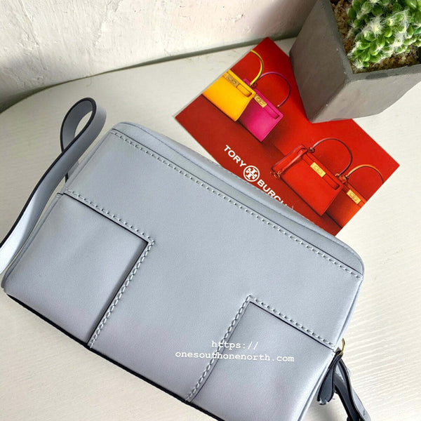香港現貨 Tory Burch Block-T Double Zip Luna Leather