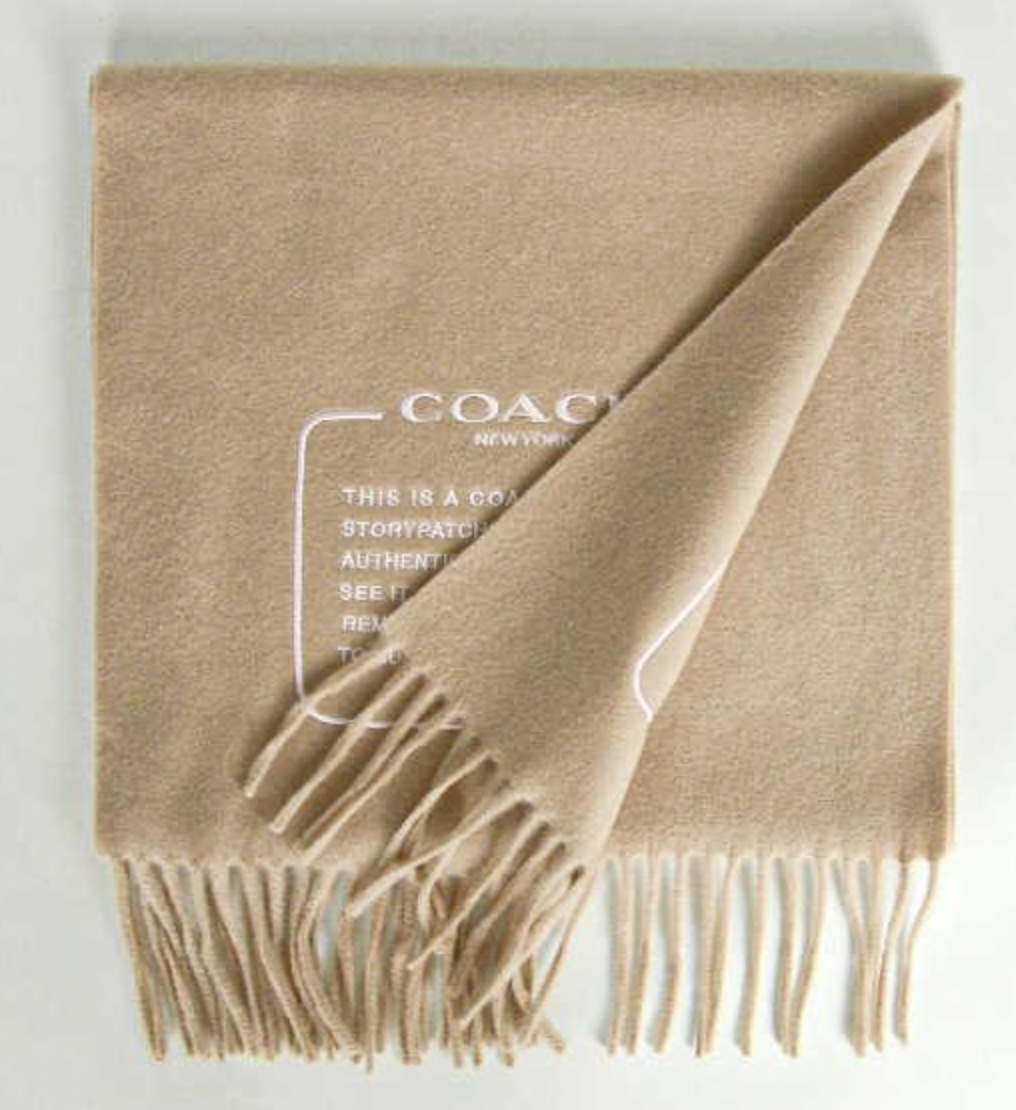 Caoch141 香港現貨 Coach 100% cashmere Scarf CAMEL