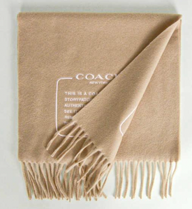 Caoch141 香港現貨 Coach 100% cashmere Scarf CAMEL