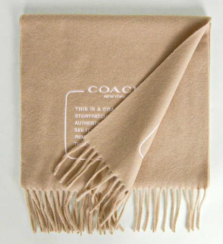 Caoch141 香港現貨 Coach 100% cashmere Scarf CAMEL
