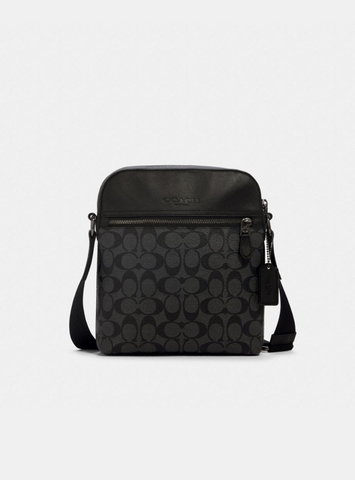 香港現貨 Coach Houston Flight Bag In Signature Canvas