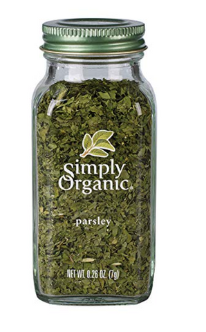 SO002 Simply Organic Parsley Flakes, Cut & Sifted, Certified Organic 0.26 oz