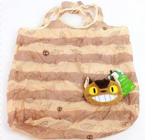 香港現貨 日本Totoro 宮崎駿 龍貓 貓巴士 煤炭屎 可摺 環保袋