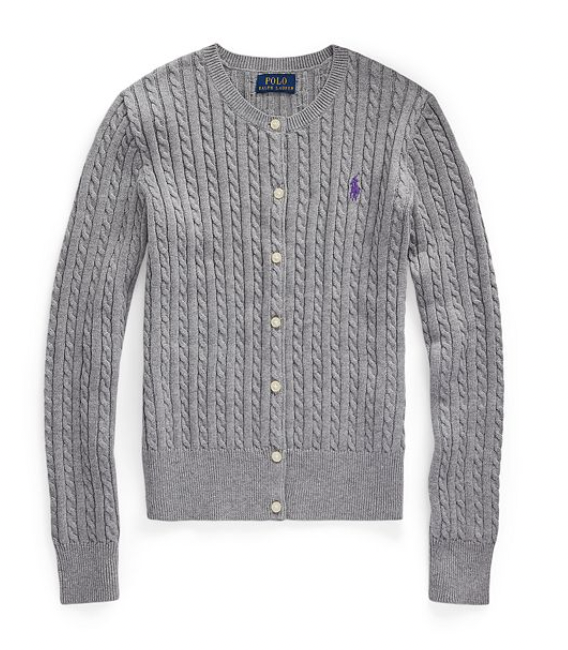 香港現貨 Ralph Lauren Kids Polo Cardigan Grey Size L