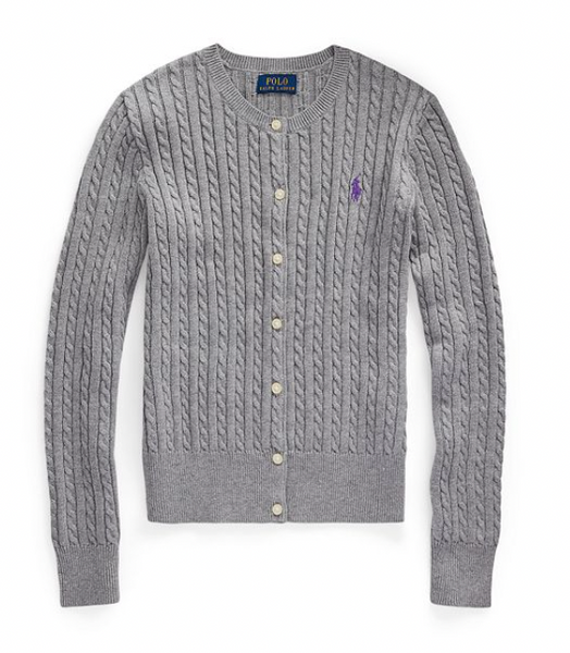 香港現貨 Ralph Lauren Kids Polo Cardigan Grey Size L