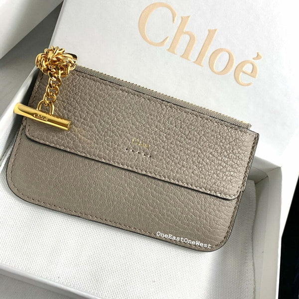 香港現貨 Chloe Drew textured-leather cardholder