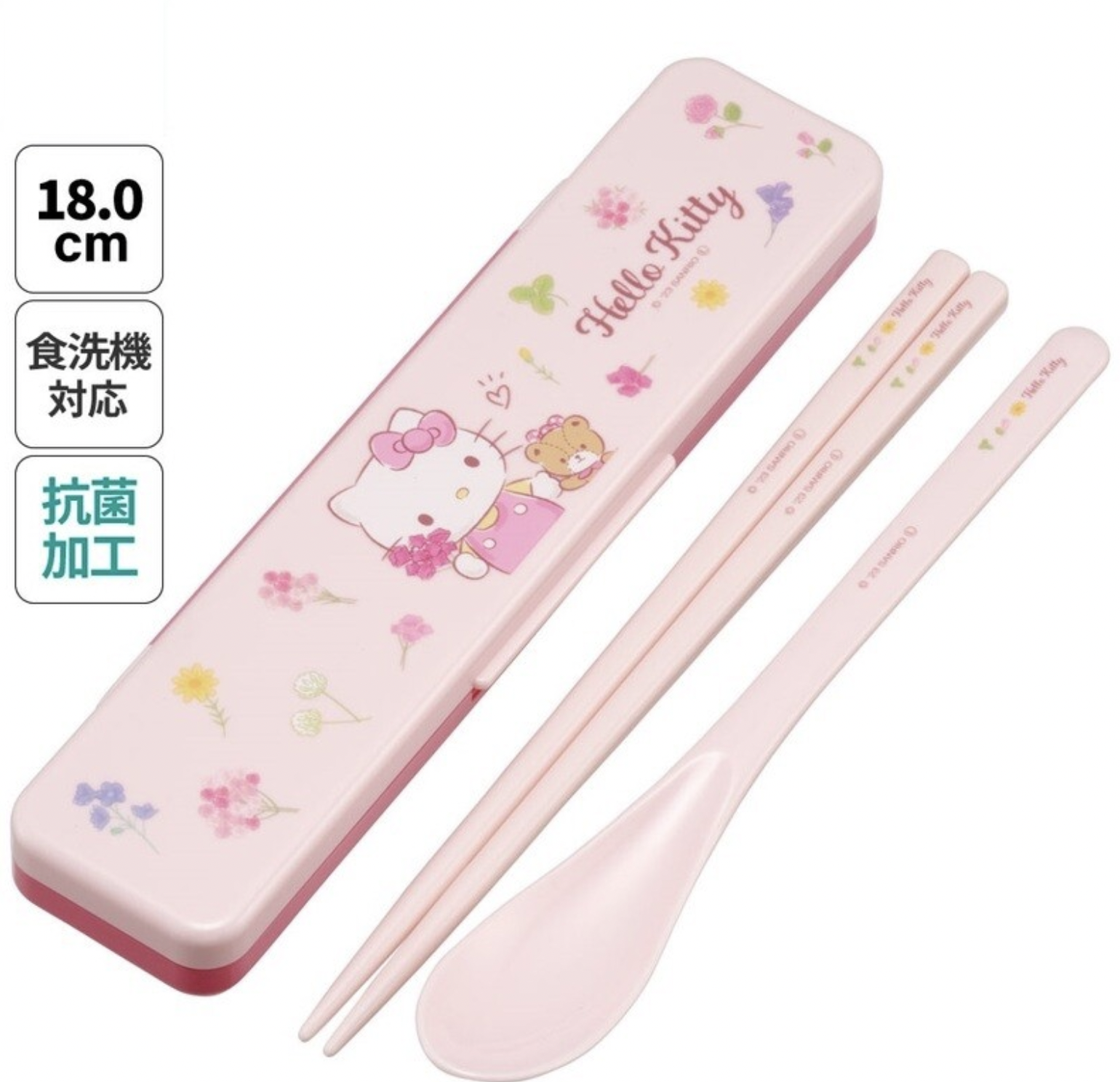 set001 香港現貨 Hello Kitty 便當餐具套裝  日本製造