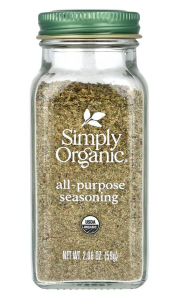 SO008 Simply Organic, All-Purpose Seasoning, 2.08 oz (59 g)