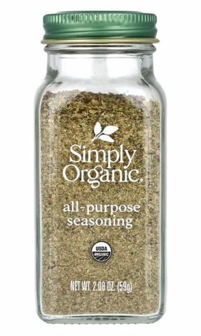 SO008 Simply Organic, All-Purpose Seasoning, 2.08 oz (59 g)