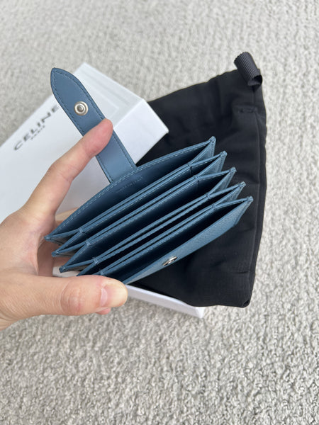 香港現貨 CELINE Accordion Card Holder Grained calfskin card case