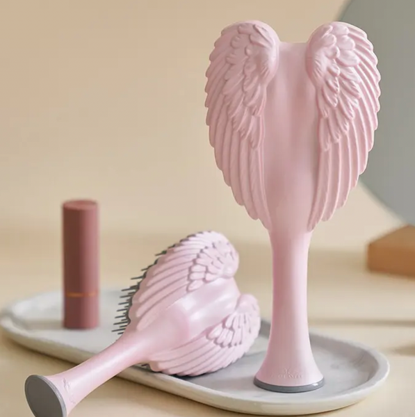 ta002 香港現貨 Tangle Angel 2.0 detangling brush , Heat Resistant (to 120°C) , Pink / grey