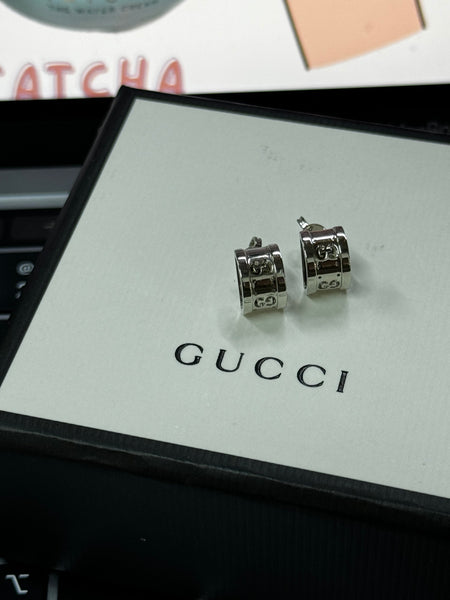 香港現貨 Gucci Earring  白金