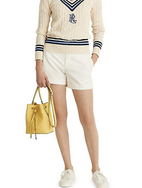 香港現貨 Polo Ralph Lauren Mini Debby II Plaid Quilted Bag White Color