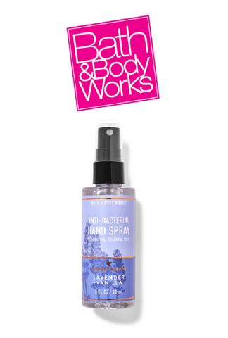 bbw140 bath and body works anti bacterial hand spray lavender vanilla