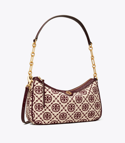 香港現貨 Tory Burch T Monogram Chenille Studio Bag