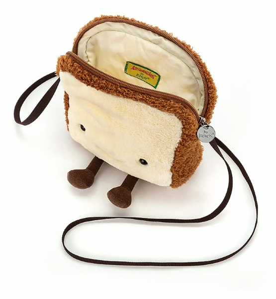 jelly002 JELLYCAT Amuseable Toast woven bag 19cm