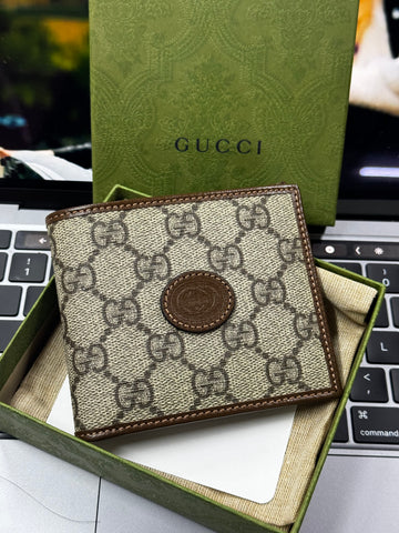 香港現貨 Gucci 男裝銀包 WALLET WITH INTERLOCKING G