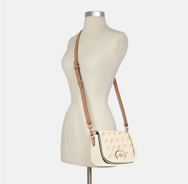 香港現貨 Coach Saddle Bag With Horse And Carriage Dot Print