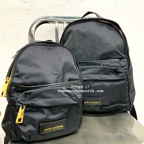 香港現貨 Marc Jacobs Varsity Black Nylon Backpack