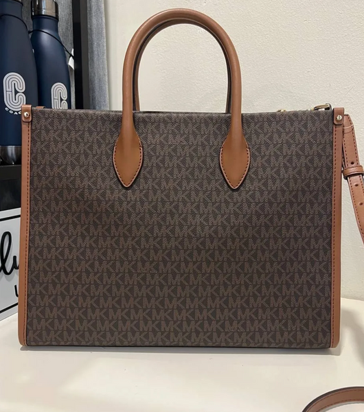 mk007 香港現貨 Michael Kors Mirella 中型 經典 手提包 棕色