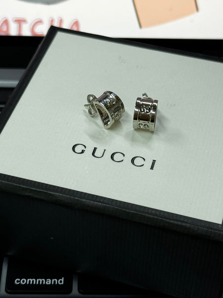 香港現貨 Gucci Earring  白金