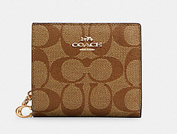 香港現貨 Coach Snap Wallet In Signature Canvas
