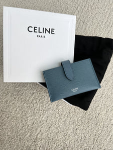 香港現貨 CELINE Accordion Card Holder Grained calfskin card case