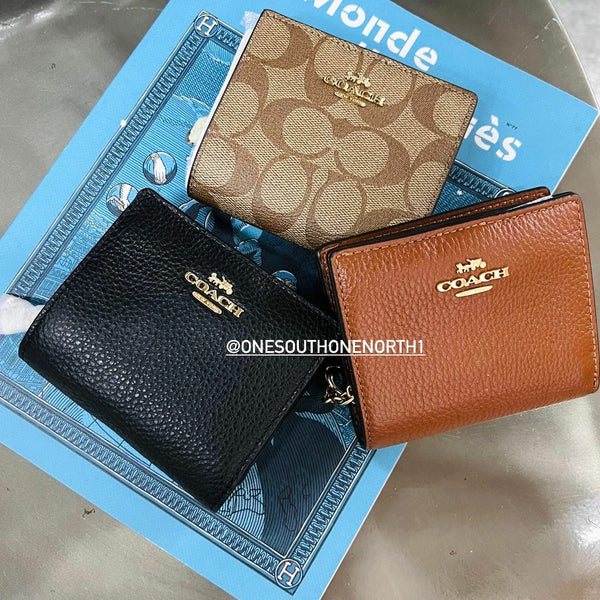 香港現貨 Coach Snap Wallet In Signature Canvas