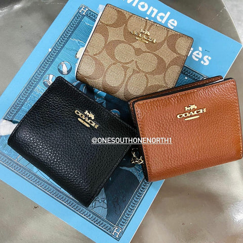 香港現貨 Coach Snap Wallet In Signature Canvas