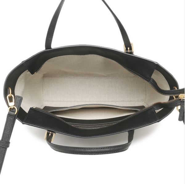 香港現貨 Tory Burch Emerson Saffiano Leather Zip Tote Shoulder Bag