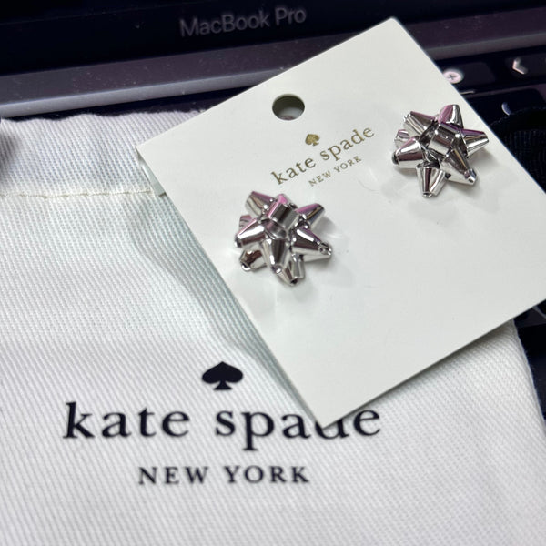 香港現貨 kate spade bourgeois 蝴蝶結 銀色