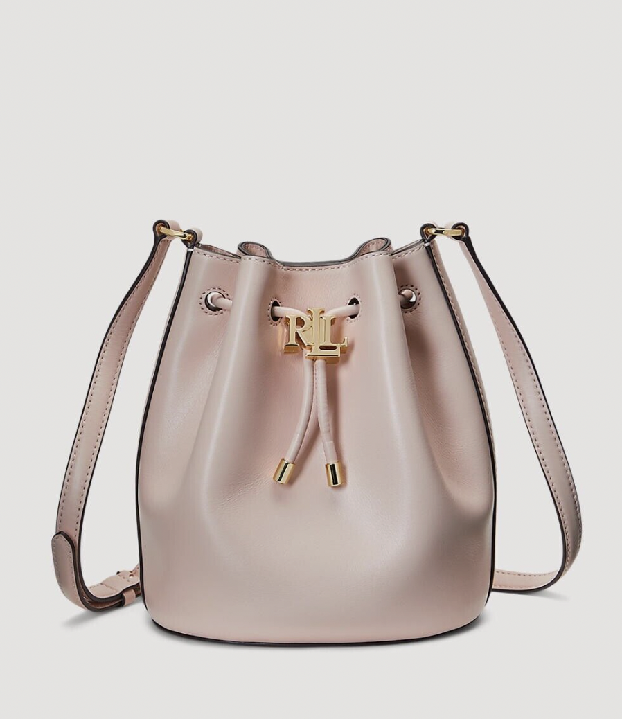 香港現貨 Polo Ralph Lauren Leather Medium Bucket Bag