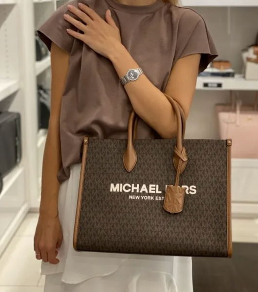 mk007 香港現貨 Michael Kors Mirella 中型 經典 手提包 棕色