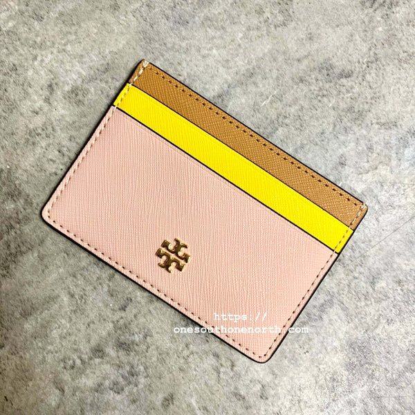 香港現貨  Tory Burch Emerson Color Block Slim Card Case