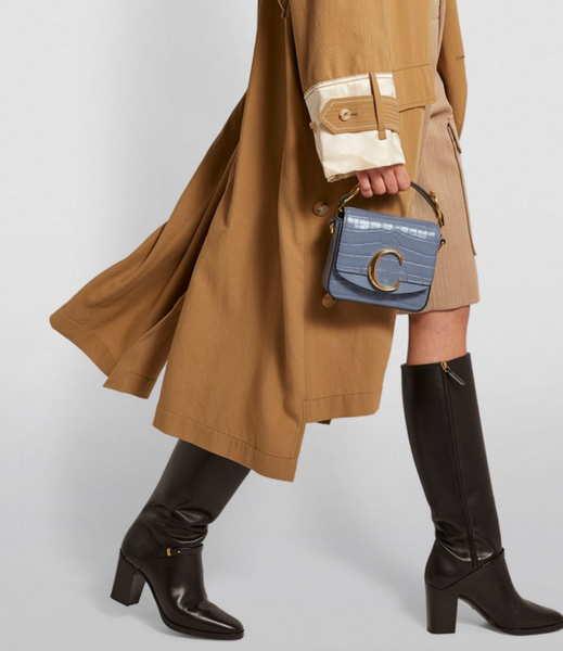 香港現貨 Chloe Mini C ash blue
