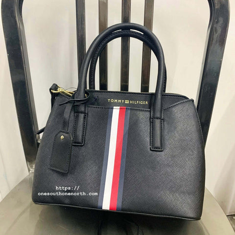 香港現貨 Tommy Signature Stripe Mini Satchel