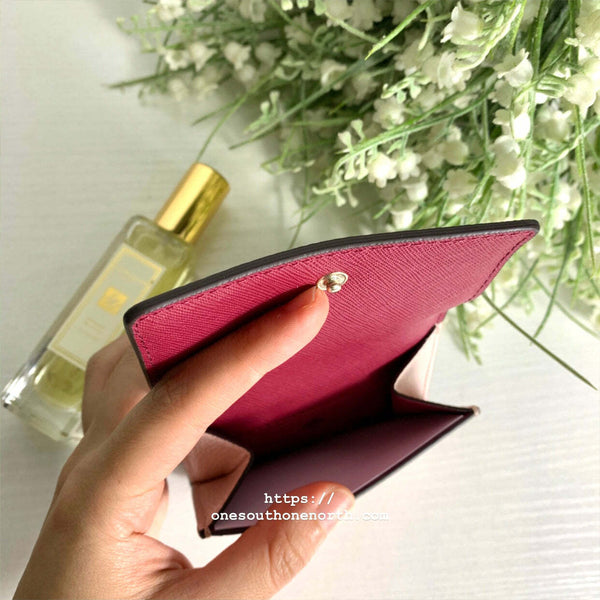 香港現貨 Kate Spade Plain Leather Folding Wallets
