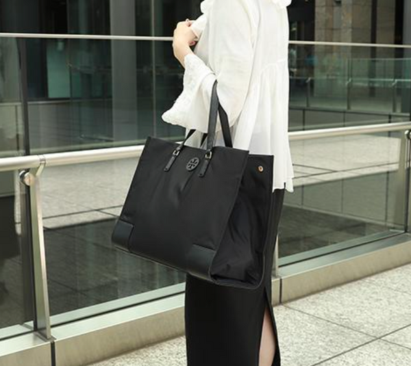 Tory330 香港現貨 Tory Burch Ella Black Nylon Tote