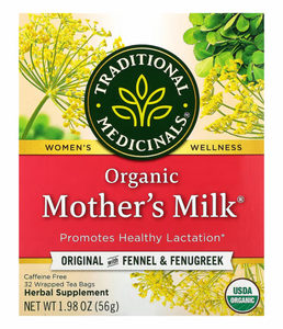mm001Traditional Medicinals, Organic Mother's Milk, Original with Fennel & Fenugreek, Caffeine Free, 32 Wrapped Tea Bags, 1.98 oz (56 g)