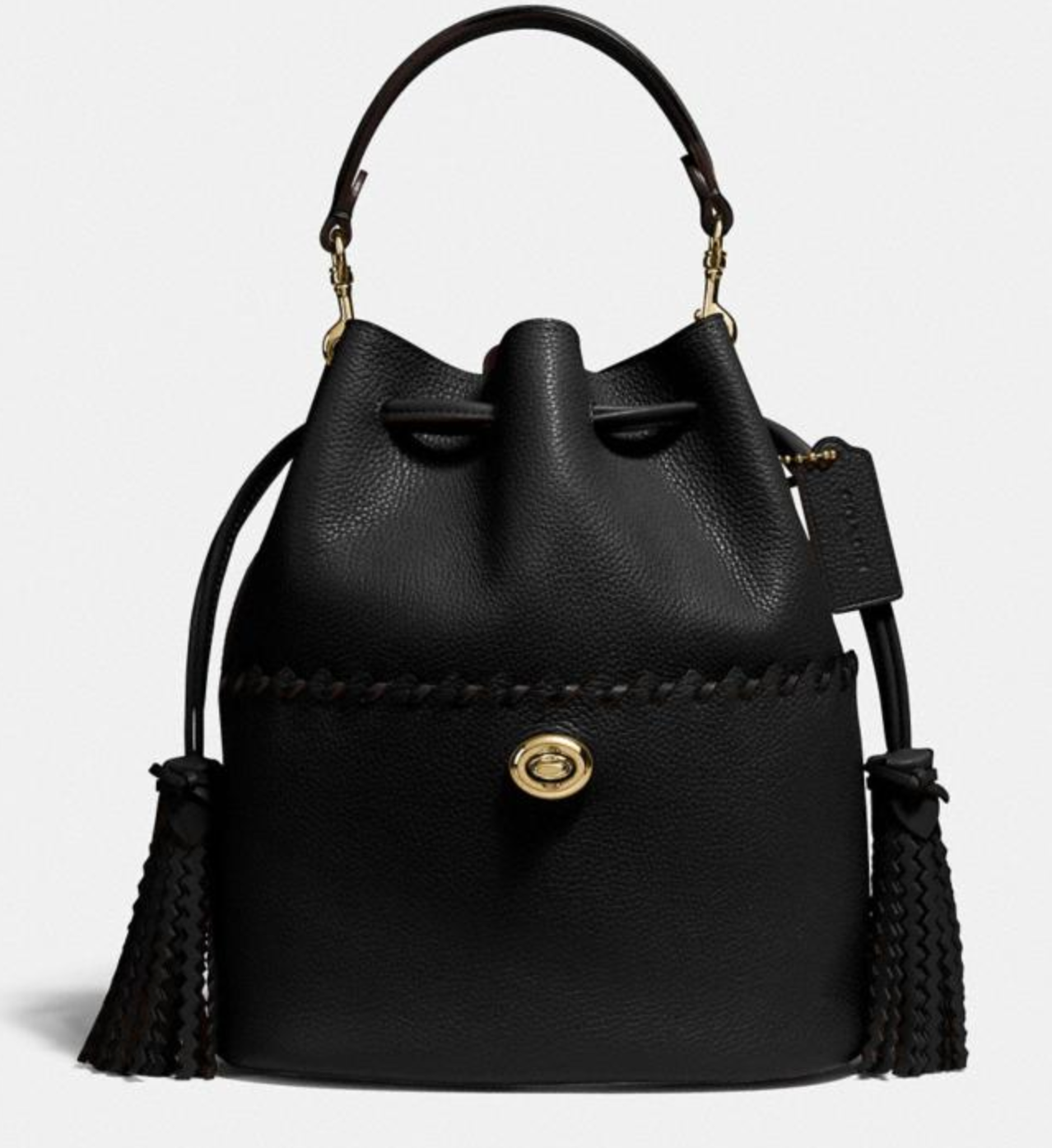 香港現貨 Coach Lora Bucket Bag With Whipstitch Detail