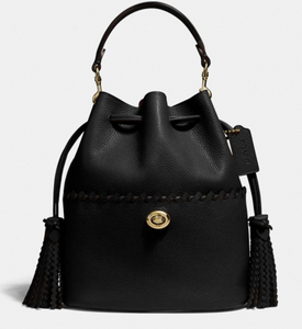 香港現貨 Coach Lora Bucket Bag With Whipstitch Detail