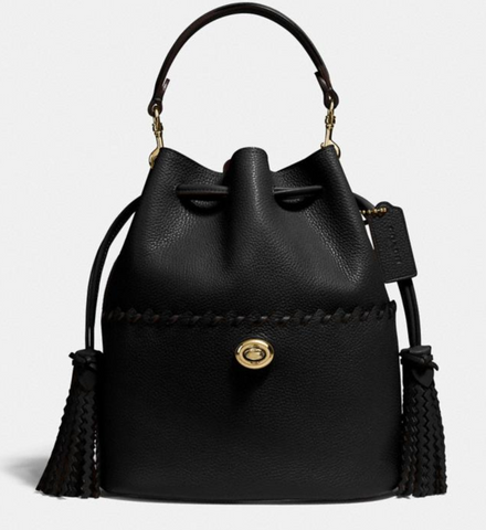 香港現貨 Coach Lora Bucket Bag With Whipstitch Detail