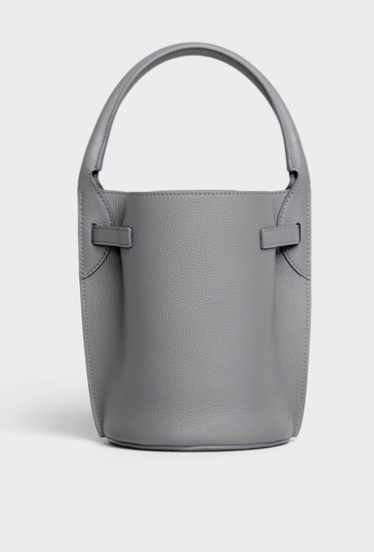 香港現貨 Big Bag Nano Bucket In Supple Grained Calfskin Grey (with dust bag)