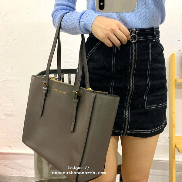 香港現貨 Marc Jacobs Commuter Leather Tote Bag Ash Color