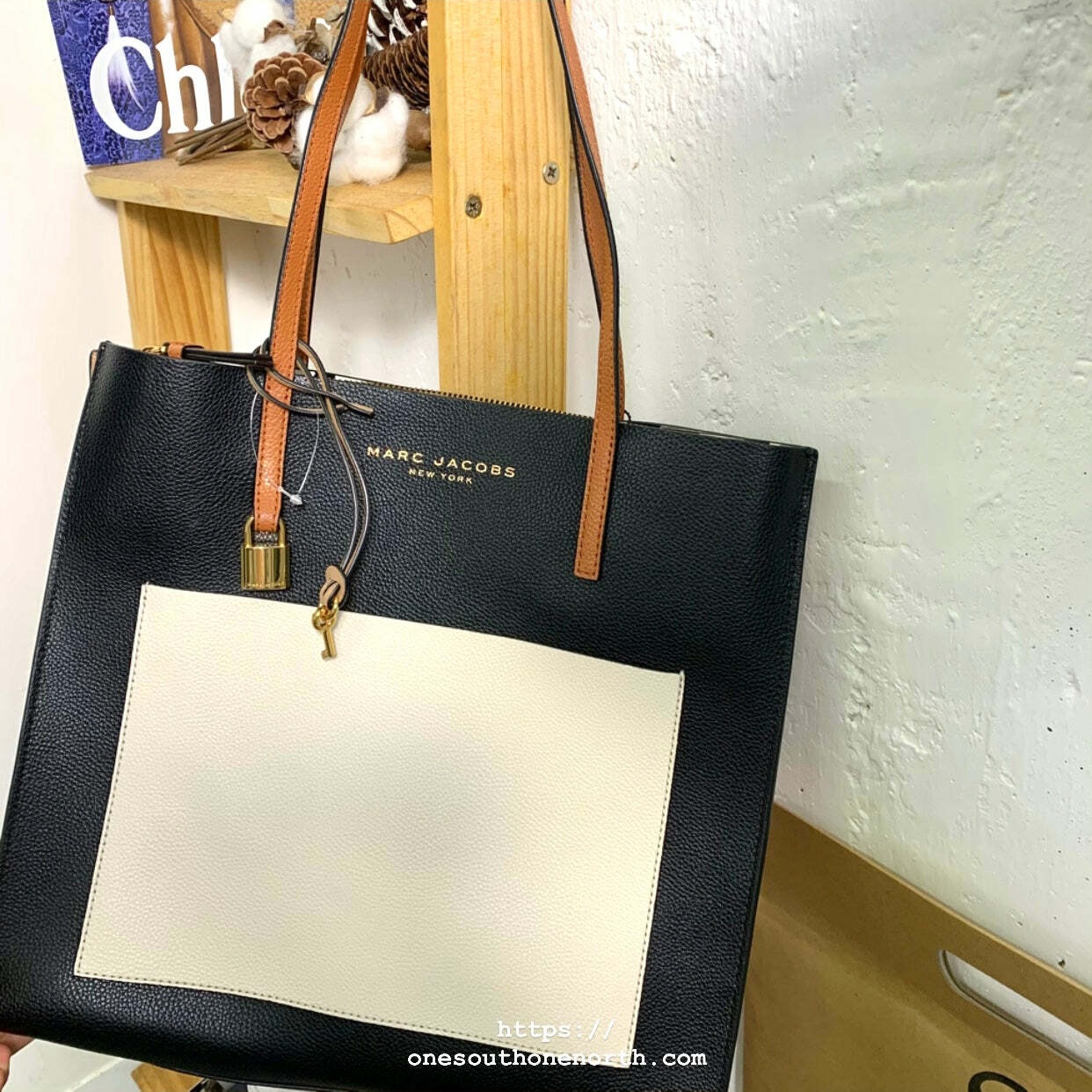 香港現貨 Marc Jacobs Grind Colorblocked Tote Bag