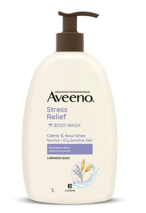 Aveeno104 - 1L巨無霸裝 天然薰衣草 高效防敏沐浴露 (平行進口)